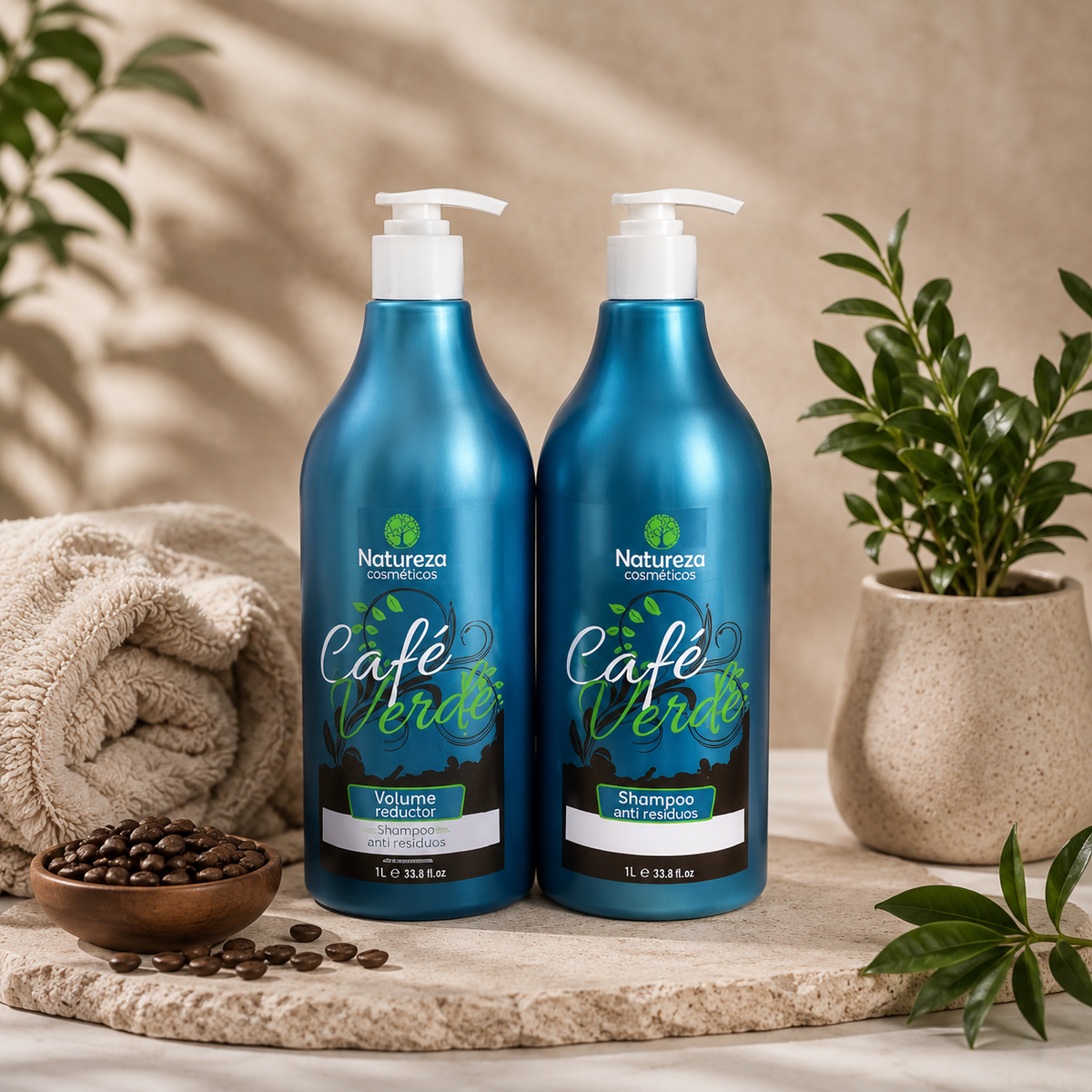 Kit Lissage CAFE VERDE NATUREZA Cosmeticos - permanent