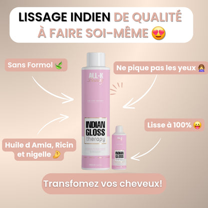 [ PRECOMMANDE] Indian Gloss Therapy - Lissage Indien Permanent - All-k Beauty