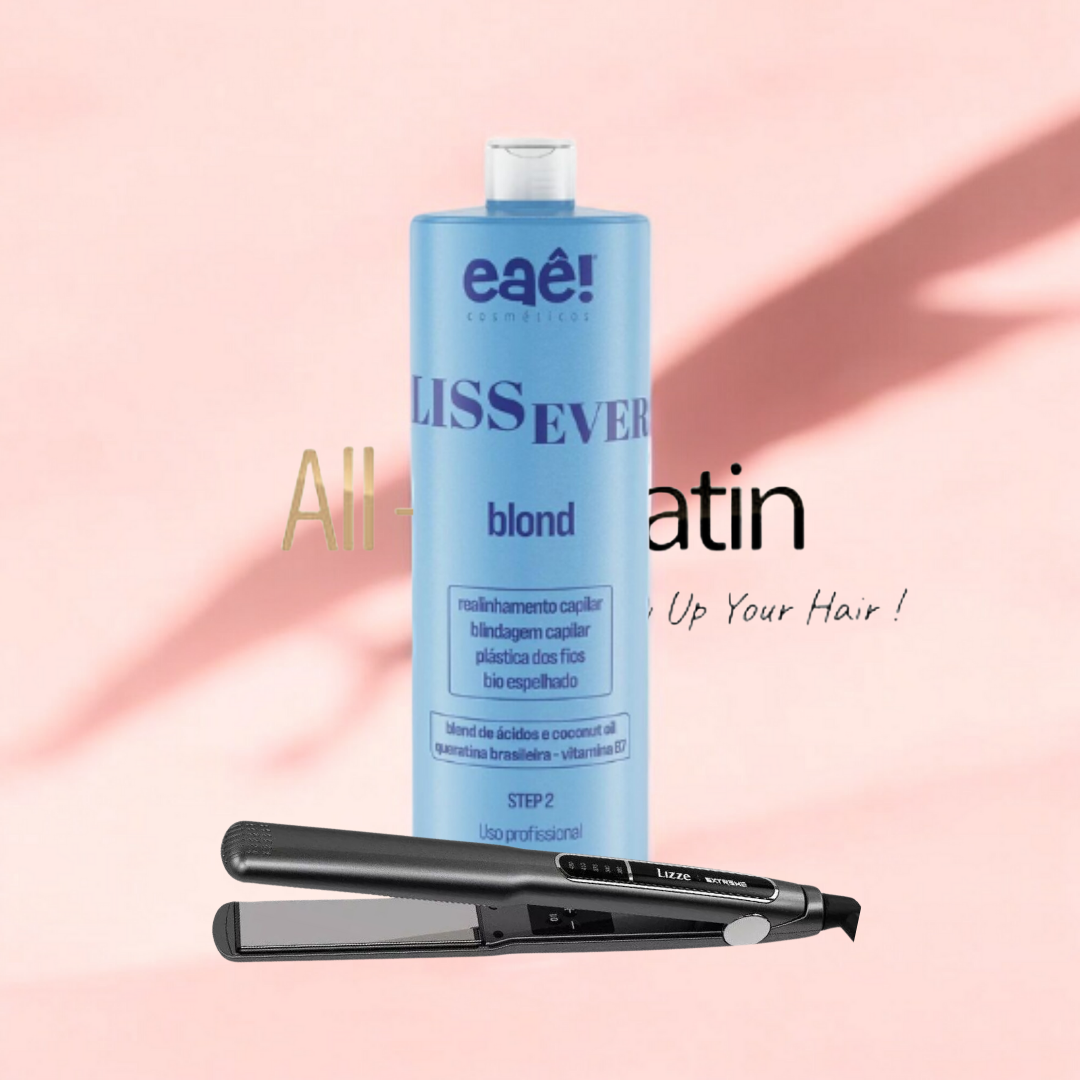 Pack pro Lissage Active Lissever Blond  EAE  1 L + fer à lisser lizze extrême ( lot )