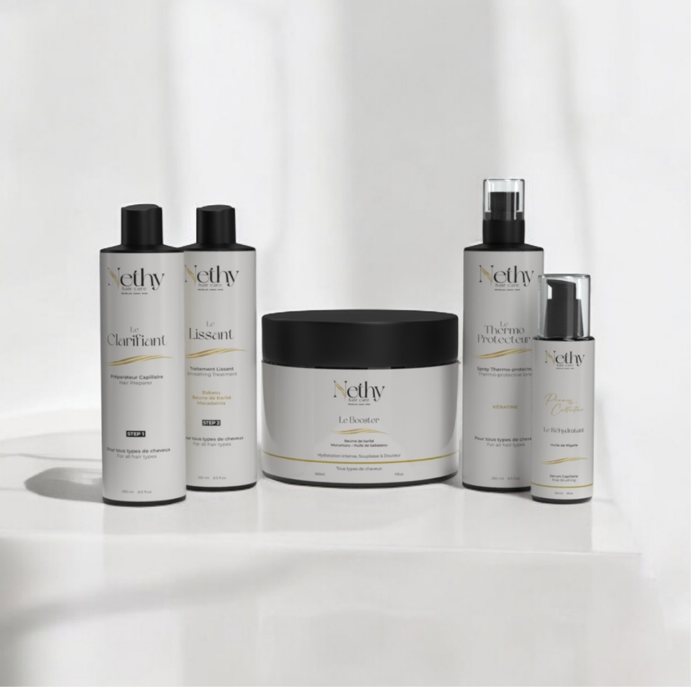 Pack complet Nethy Lissage + botox + sérum + protecteur thermique