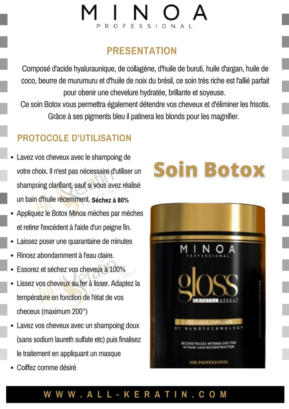Botox Botulinum Minoa Gloss - soin botox lissant