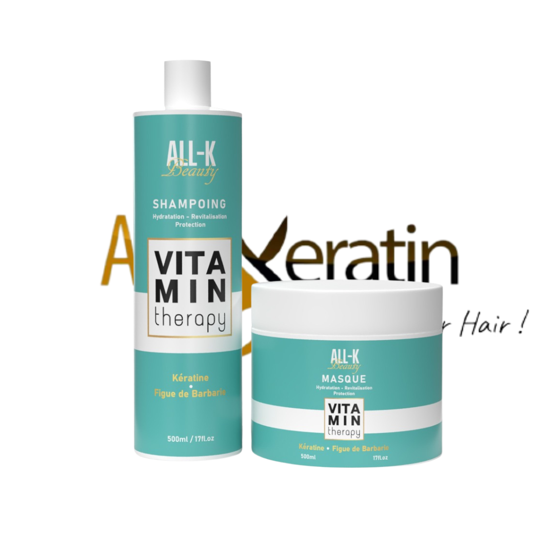 Duo shampoing + masque vitamin therapy figue de barbarie