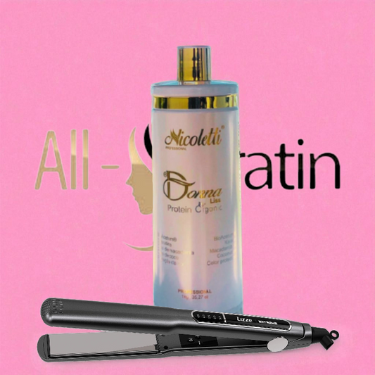 Pack PRO  Nicoletti - Donna Liss - Lissage Proteine au tanin + FER a lisser lizze extreme