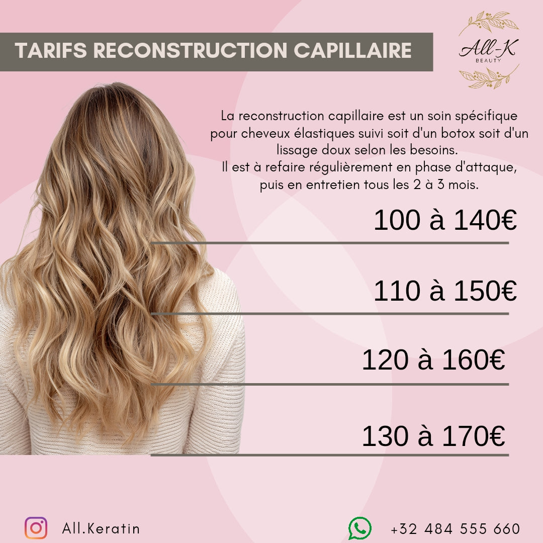 Rendez-vous reconstruction capillaire en salon