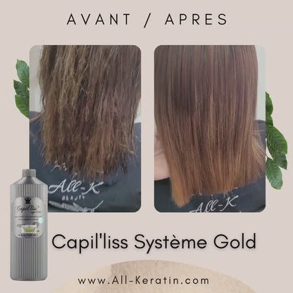 Capilliss GOLD kaphairliss - STEP 2 SEUL - Lissage Brésilien